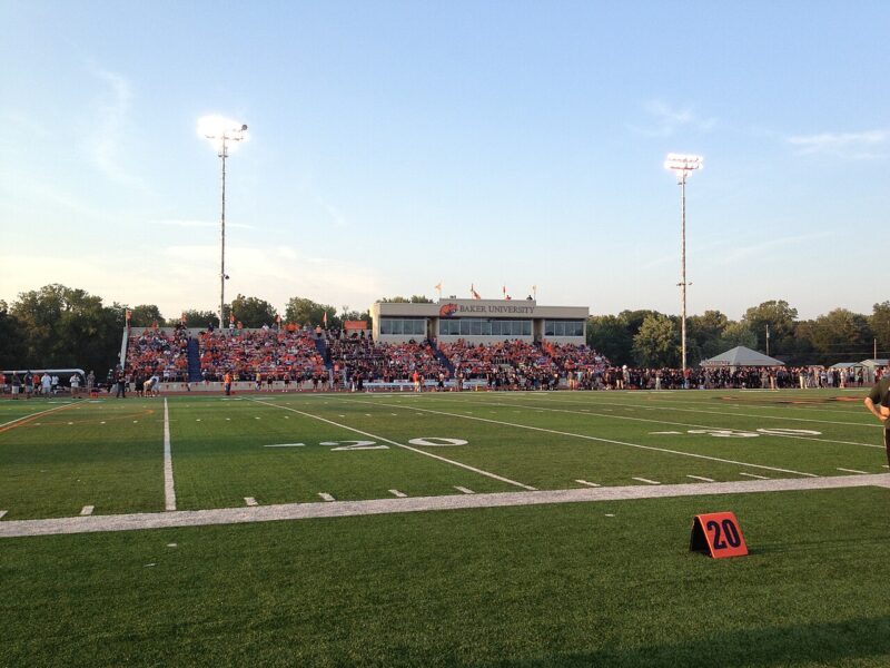 Liston Stadium at Baker University. 