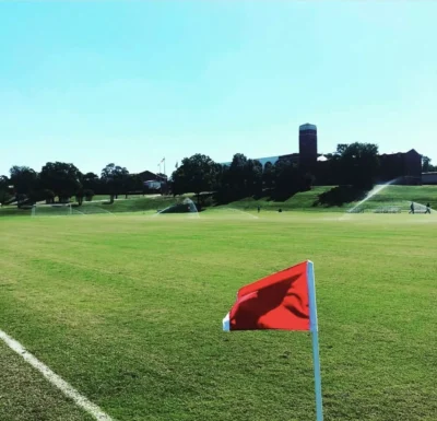 Soccer field at Southwestern Christian University. 